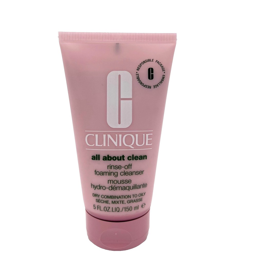 Clinique All About Clean Rinse-Off Foaming Cleanser 5oz/150ml Full‎ Size
